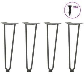 Patas de mesa tipo horquilla 4 uds acero macizo antracita 42 cm von , Tischbeine - Ref: Foro24-4012422, Preis: 45,30 €, Rabat...