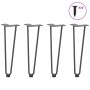 Patas de mesa tipo horquilla 4 uds acero macizo antracita 42 cm by , Table legs - Ref: Foro24-4012422, Price: 46,26 €, Discou...