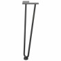 Patas de mesa tipo horquilla 4 uds acero macizo antracita 42 cm by , Table legs - Ref: Foro24-4012422, Price: 46,26 €, Discou...