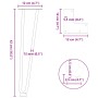 Patas de mesa tipo horquilla 4 uds acero macizo antracita 42 cm by , Table legs - Ref: Foro24-4012422, Price: 46,26 €, Discou...