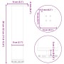 Patas para mesa de centro 4 uds acero antracita 30-32 cm von , Tischbeine - Ref: Foro24-4012462, Preis: 64,32 €, Rabatt: %
