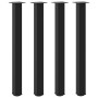 Patas para mesa de centro 4 uds acero negro 100-102 cm by , Table legs - Ref: Foro24-4012476, Price: 106,87 €, Discount: %