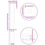 Patas para mesa de centro 4 uds acero antracita 90-92 cm de , Patas para mesas - Ref: Foro24-4012474, Precio: 97,15 €, Descue...