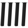 Patas para mesa de centro 4 uds acero negro 72 cm de , Patas para mesas - Ref: Foro24-4012504, Precio: 69,85 €, Descuento: %