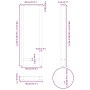 Patas de mesa de centro acero negro 2 uds 40x(110-111) cm von , Tischbeine - Ref: Foro24-4013348, Preis: 130,45 €, Rabatt: %