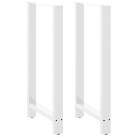 Patas de mesa de centro acero blanco 2 uds 60x(110-111) cm de , Patas para mesas - Ref: Foro24-4013357, Precio: 113,45 €, Des...