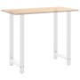 Patas de mesa de centro acero blanco 2 uds 60x(110-111) cm de , Patas para mesas - Ref: Foro24-4013357, Precio: 115,74 €, Des...