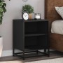 Mesita de noche madera ingeniería negro 40x31x50 cm metal by , Nightstands - Ref: Foro24-848699, Price: 37,15 €, Discount: %