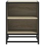 Mesita de noche madera ingeniería roble sonoma 40x31x50cm metal by , Nightstands - Ref: Foro24-848701, Price: 36,12 €, Discou...