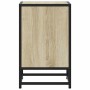 Mesita de noche madera ingeniería roble sonoma 40x31x50cm metal by , Nightstands - Ref: Foro24-848701, Price: 36,12 €, Discou...