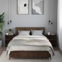 Mesitas noche 2 uds madera ingeniería marrón roble 40x31x50 cm by , Nightstands - Ref: Foro24-848708, Price: 64,57 €, Discoun...