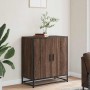 Aparador madera ingeniería y metal marrón roble 68x35x76 cm von , Sideboards - Ref: Foro24-848968, Preis: 78,26 €, Rabatt: %