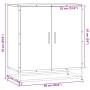 Aparador madera ingeniería y metal marrón roble 68x35x76 cm von , Sideboards - Ref: Foro24-848968, Preis: 78,26 €, Rabatt: %