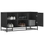 Banco zapatero madera de ingeniería y metal negro 100x40x53,5cm de , Bancos para recibidores y almacenamiento - Ref: Foro24-8...