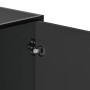 Banco zapatero madera de ingeniería y metal negro 100x40x53,5cm von , Bänke für Hallen und Lager - Ref: Foro24-849214, Preis:...