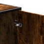Banco zapatero madera de ingeniería roble ahumado 100x40x53,5cm by , Benches for halls and storage - Ref: Foro24-849216, Pric...