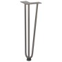 Patas mesa tipo horquilla 4 uds acero macizo acero natural 42cm by , Table legs - Ref: Foro24-4012443, Price: 52,79 €, Discou...