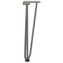 Patas mesa tipo horquilla 4 uds acero macizo acero natural 42cm by , Table legs - Ref: Foro24-4012443, Price: 52,79 €, Discou...