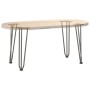 Patas mesa tipo horquilla 4 uds acero macizo acero natural 42cm by , Table legs - Ref: Foro24-4012443, Price: 52,79 €, Discou...