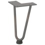 Patas mesa tipo horquilla 4 uds acero macizo acero natural 20cm by , Table legs - Ref: Foro24-4012415, Price: 32,32 €, Discou...