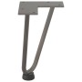 Patas mesa tipo horquilla 4 uds acero macizo acero natural 20cm by , Table legs - Ref: Foro24-4012415, Price: 32,32 €, Discou...