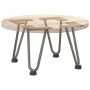 Patas mesa tipo horquilla 4 uds acero macizo acero natural 20cm by , Table legs - Ref: Foro24-4012415, Price: 32,32 €, Discou...
