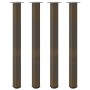 Patas para mesa de centro 4 uds acero acero natural 110-112 cm de , Patas para mesas - Ref: Foro24-4012483, Precio: 103,24 €,...