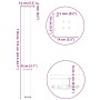 Patas para mesa de centro 4 uds acero acero natural 110-112 cm de , Patas para mesas - Ref: Foro24-4012483, Precio: 103,24 €,...