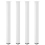 Patas para mesa de centro 4 uds acero blanco 110-112 cm by , Table legs - Ref: Foro24-4012481, Price: 116,46 €, Discount: %
