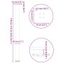 Patas para mesa de centro 4 uds acero blanco 110-112 cm by , Table legs - Ref: Foro24-4012481, Price: 116,46 €, Discount: %