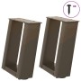 Patas de mesa centro forma U 2uds acero natural 30x(30-31) cm von , Tischbeine - Ref: Foro24-4012739, Preis: 52,77 €, Rabatt: %