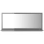 Glossy gray plywood bathroom mirror 80x10.5x37 cm by vidaXL, bathroom vanities - Ref: Foro24-804579, Price: 32,26 €, Discount: %