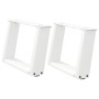 Patas de mesa de centro forma U 2uds acero blanco 50x(30-31) cm de , Patas para mesas - Ref: Foro24-4012745, Precio: 60,72 €,...
