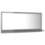Glossy gray plywood bathroom mirror 80x10.5x37 cm by vidaXL, bathroom vanities - Ref: Foro24-804579, Price: 32,26 €, Discount: %