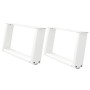Patas de mesa de centro forma U 2uds acero blanco 70x(30-31) cm by , Table legs - Ref: Foro24-4012753, Price: 71,00 €, Discou...