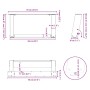 Patas de mesa de centro forma U 2uds acero blanco 70x(30-31) cm by , Table legs - Ref: Foro24-4012753, Price: 71,00 €, Discou...