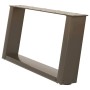 Patas de mesa centro forma U 2uds acero natural 60x(30-31) cm by , Table legs - Ref: Foro24-4012751, Price: 65,35 €, Discount: %