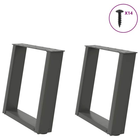 Patas para mesa de centro en forma de U 2 uds antracita acero von , Tischbeine - Ref: Foro24-4012766, Preis: 68,47 €, Rabatt: %