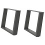 Patas para mesa de centro en forma de U 2 uds antracita acero by , Table legs - Ref: Foro24-4012770, Price: 75,55 €, Discount: %