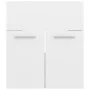 Armario para lavabo contrachapada blanco brillo 41x38,5x46 cm de vidaXL, Muebles de baño - Ref: Foro24-804644, Precio: 27,12 ...