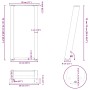 Patas mesa consola forma U 2 uds acero natural 28x(72-73) cm by , Table legs - Ref: Foro24-4012779, Price: 64,57 €, Discount: %
