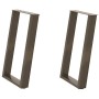 Patas para mesa comedor forma U 2uds acero natural 60x(72-73)cm by , Table legs - Ref: Foro24-4012791, Price: 83,41 €, Discou...