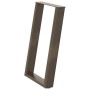 Patas para mesa comedor forma U 2uds acero natural 60x(72-73)cm by , Table legs - Ref: Foro24-4012791, Price: 83,41 €, Discou...