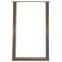 Patas para mesa comedor forma U 2uds acero natural 60x(72-73)cm by , Table legs - Ref: Foro24-4012791, Price: 83,41 €, Discou...