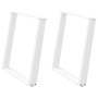 Patas para mesa de comedor en forma de U 2 uds acero blanco by , Table legs - Ref: Foro24-4012793, Price: 95,07 €, Discount: %