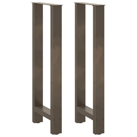 Patas para mesa de centro de acero natural 2 uds 50x(100-101)cm by , Table legs - Ref: Foro24-4013343, Price: 97,33 €, Discou...