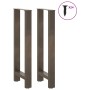 Patas para mesa de centro de acero natural 2 uds 50x(100-101)cm by , Table legs - Ref: Foro24-4013343, Price: 97,33 €, Discou...