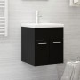 Waschbeckenschrank aus Sperrholz schwarz 41x38,5x46 cm von vidaXL, Badezimmermöbel - Ref: Foro24-804639, Preis: 35,32 €, Raba...