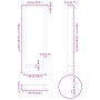 Patas para mesa de centro de acero natural 2 uds 50x(110-111)cm by , Table legs - Ref: Foro24-4013355, Price: 114,97 €, Disco...
