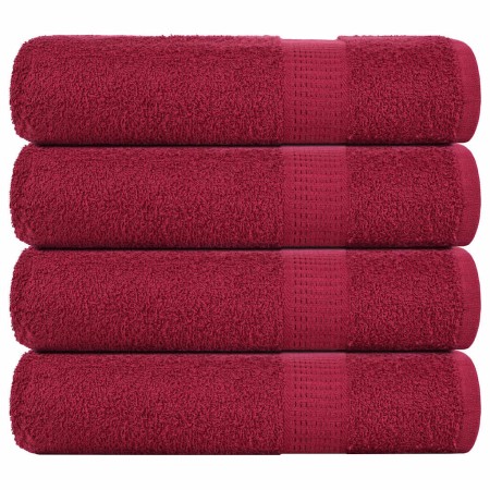 Toallas de ducha 4 uds 100% algodón burdeos 70x140 cm 360 gsm von , Handtücher - Ref: Foro24-136738, Preis: 36,86 €, Rabatt: %